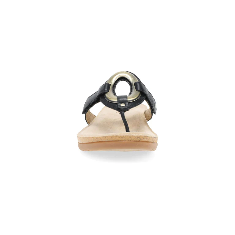 Rosalia Big Brass Sandals In Black