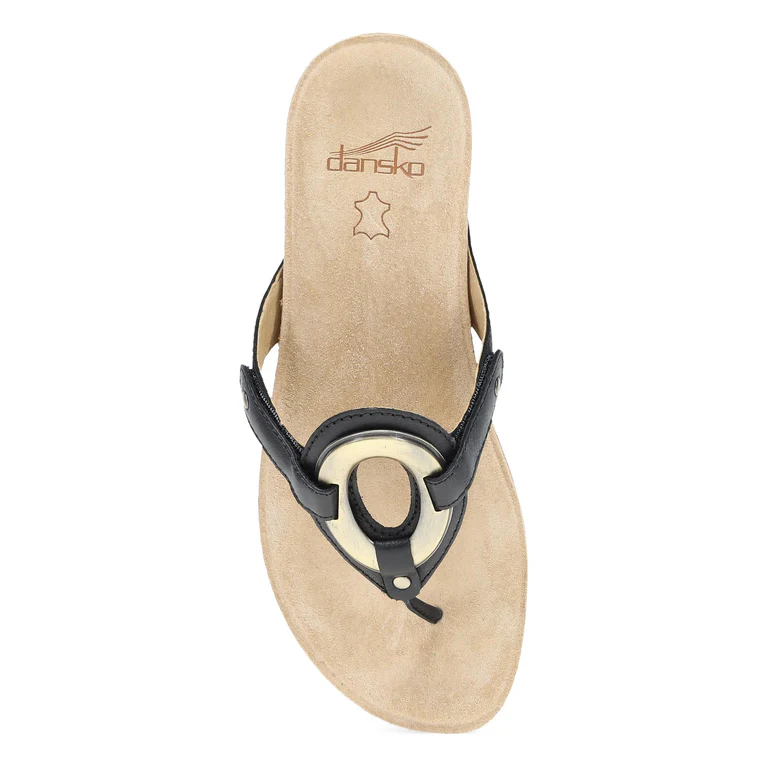 Rosalia Big Brass Sandals In Black