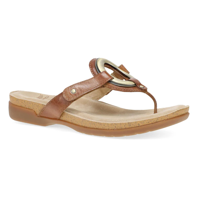 Rosalia Big Brass Sandals In Toffee