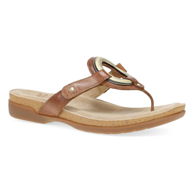 Rosalia Big Brass Sandals In Toffee