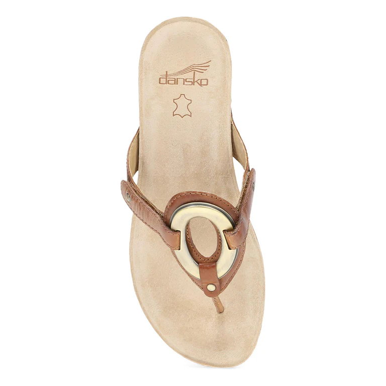 Rosalia Big Brass Sandals In Toffee