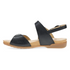 Ruthie Elegant Leather Sandals In Black