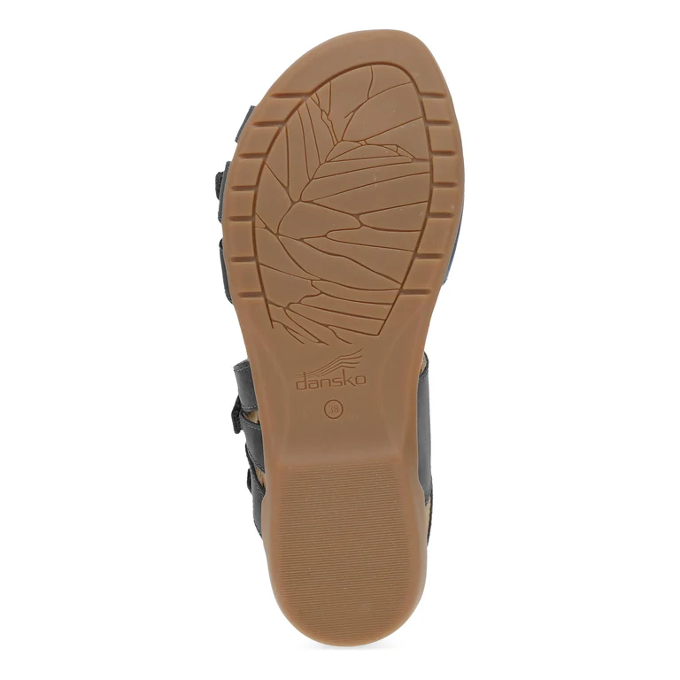 Ruthie Elegant Leather Sandals In Black