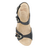 Ruthie Elegant Leather Sandals In Black