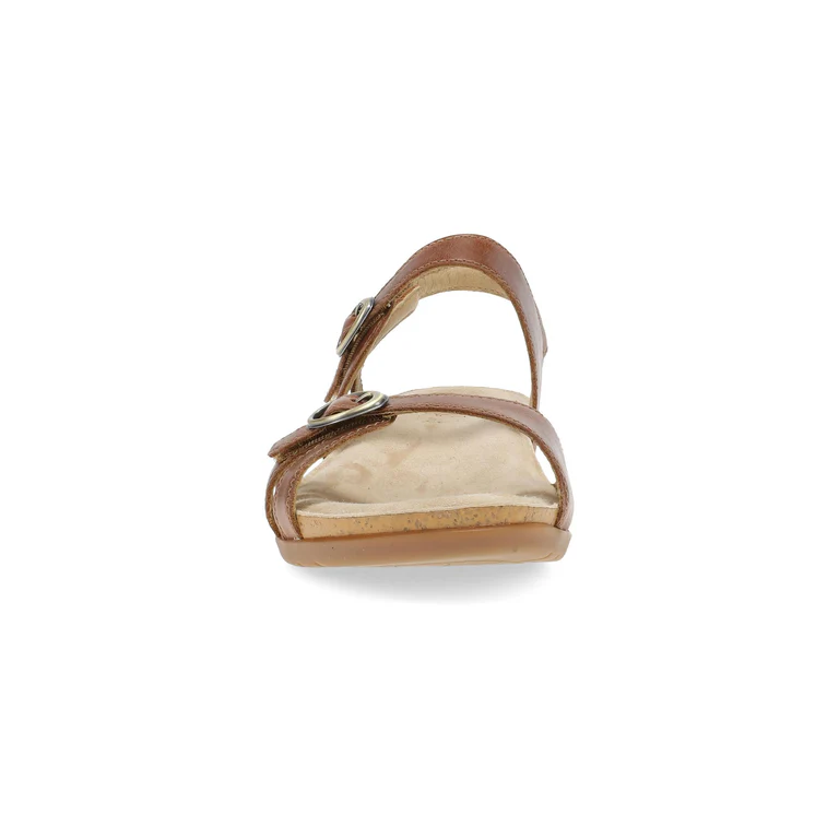 Ruthie Elegant Leather Sandals In Toffee