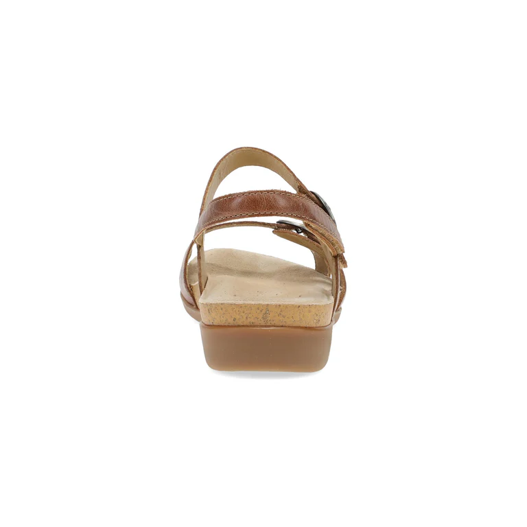 Ruthie Elegant Leather Sandals In Toffee