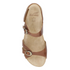Ruthie Elegant Leather Sandals In Toffee