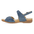 Ruthie Elegant Leather Sandals In Marine