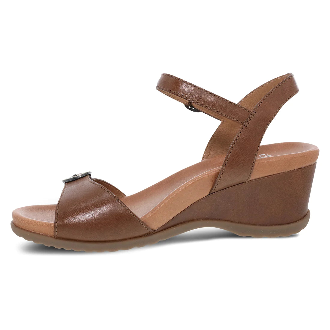 Arielle Adjustable Wedge Sandal in Tan