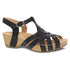 Tinley Woven Strappy Sandel in Black