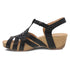 Tinley Woven Strappy Sandel in Black