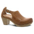 Sassy Milled Burnished Heel in Tan