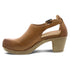 Sassy Milled Burnished Heel in Tan