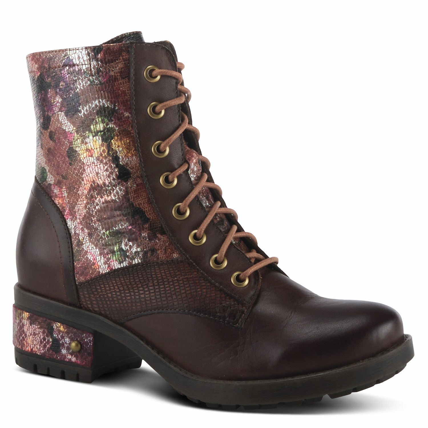 Marty Combat Boot in Brown