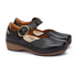 Granada WOW Women's Leather Shoes with hook-and-loop closure in Black