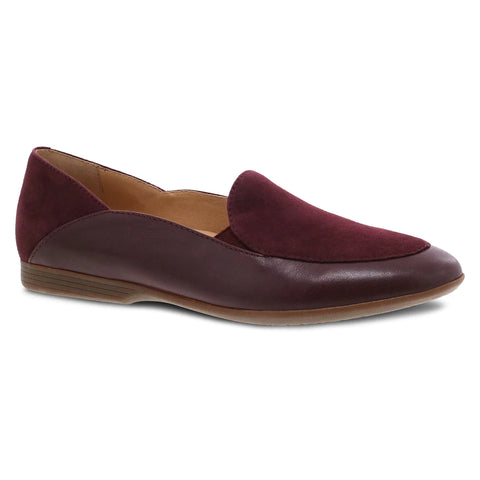 Lace Leather Moc Loafer in Glazed Wine CLOSEOUTS
