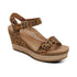 Sydney Quarter Strap Espadrille Wedge in Leopard