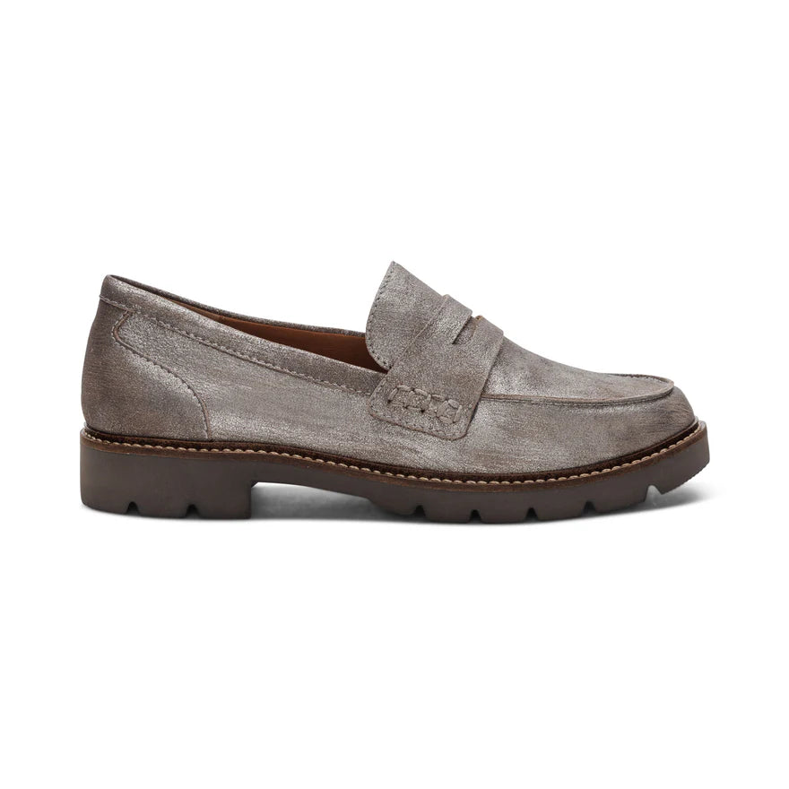 Collette Loafer in Brushed Silver