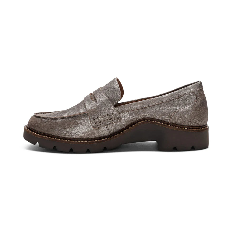 Collette Loafer in Brushed Silver