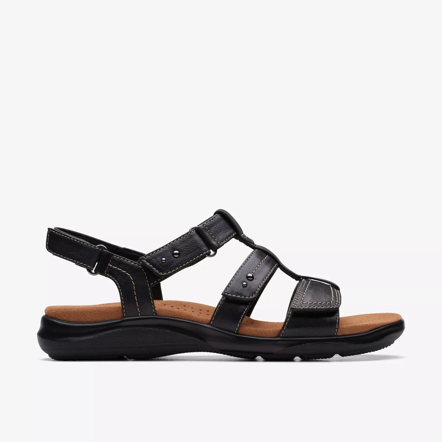 Kitly Adjustable Walking Sandal In Black