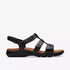 Kitly Adjustable Walking Sandal In Black