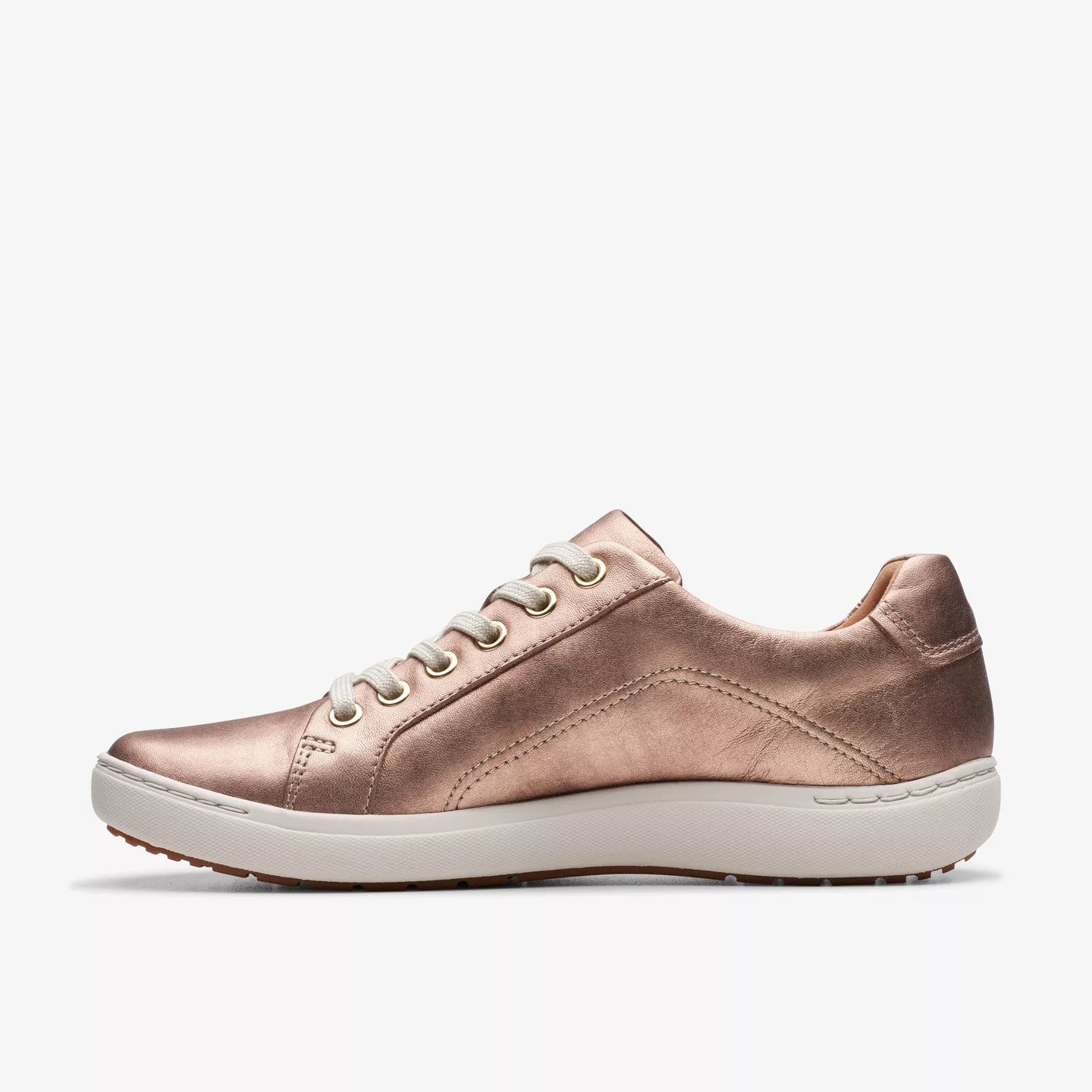 Nalle Lightweight Zip Sneaker in Rose Gold