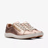 Nalle Lightweight Zip Sneaker in Rose Gold