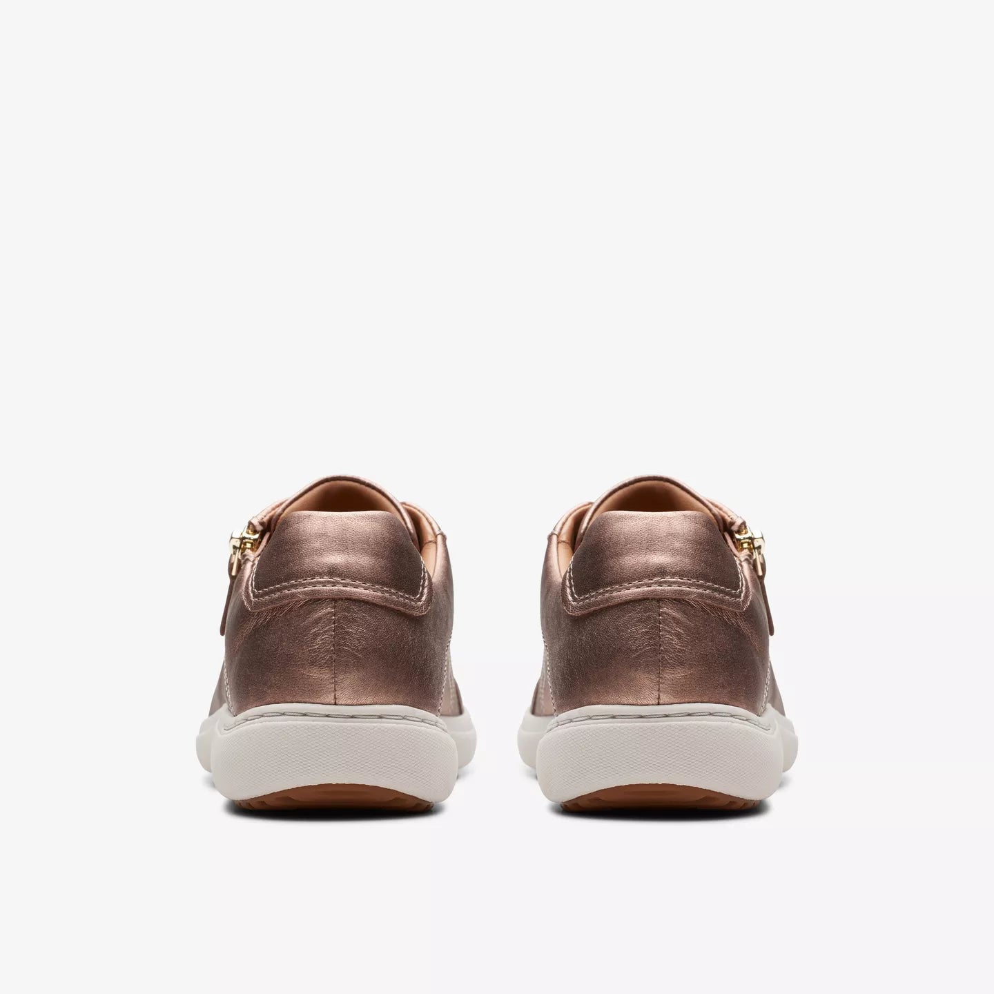 Nalle Lightweight Zip Sneaker in Rose Gold