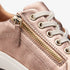 Nalle Lightweight Zip Sneaker in Rose Gold