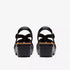 Tuleah Woven Wiggle Sandal in Black WIDE