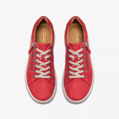 Nalle Lightweight Zip Sneaker in Red