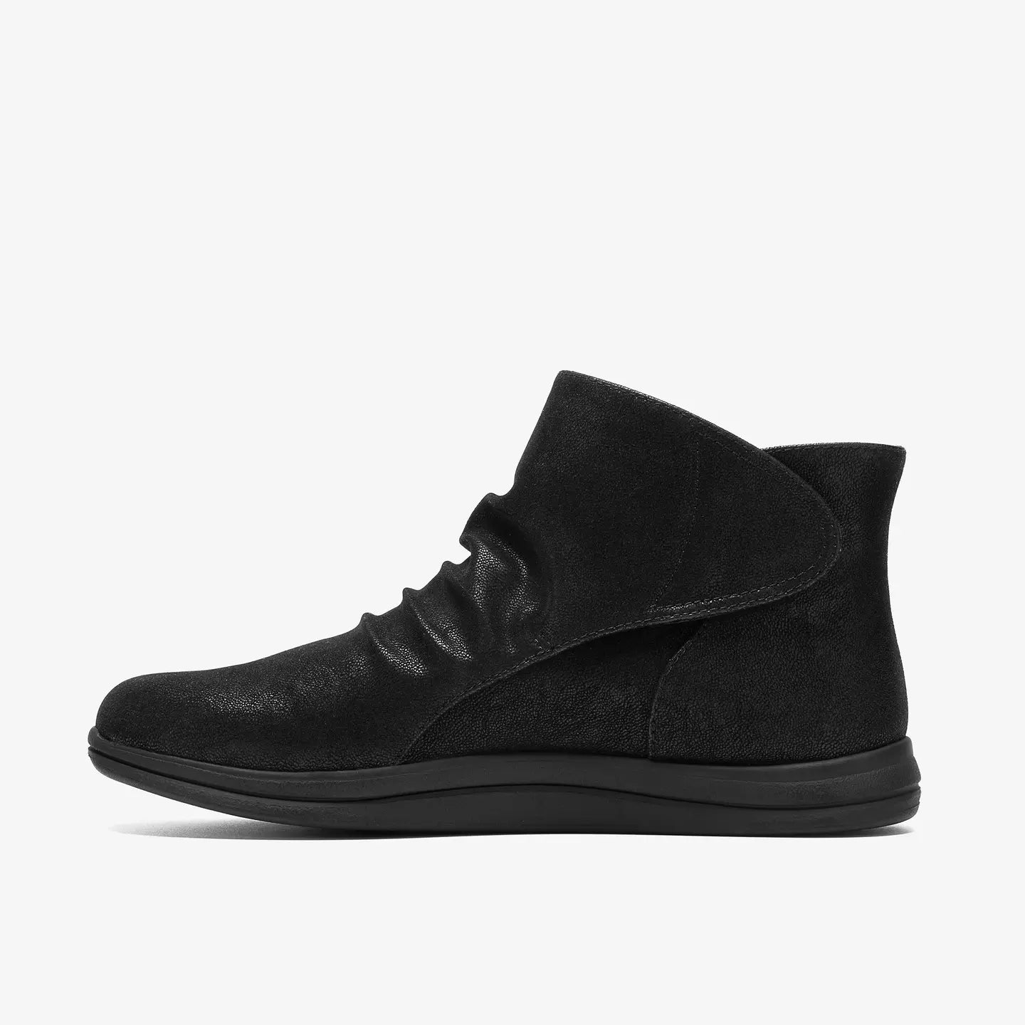 Breeze Faye Velcro Travel Boot WIDE In Black
