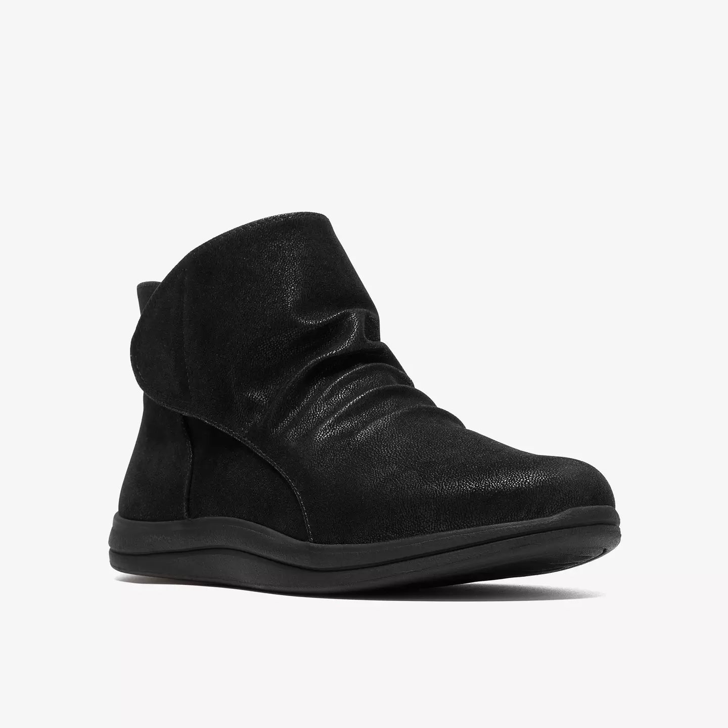 Breeze Faye Velcro Travel Boot WIDE In Black