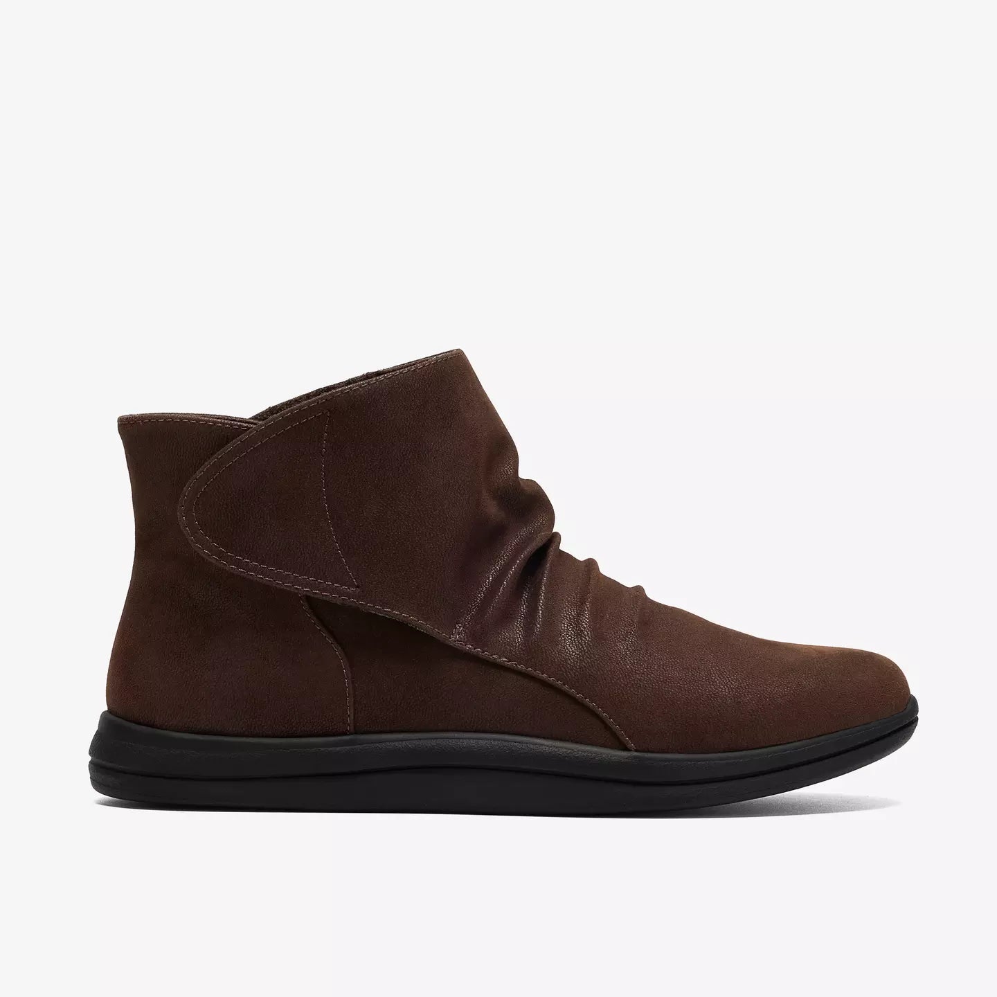 Breeze Faye Velcro Travel Boot WIDE In Dark Brown