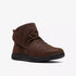 Breeze Faye Velcro Travel Boot WIDE In Dark Brown