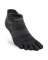 Lightweight No Show Toe Socks in Black