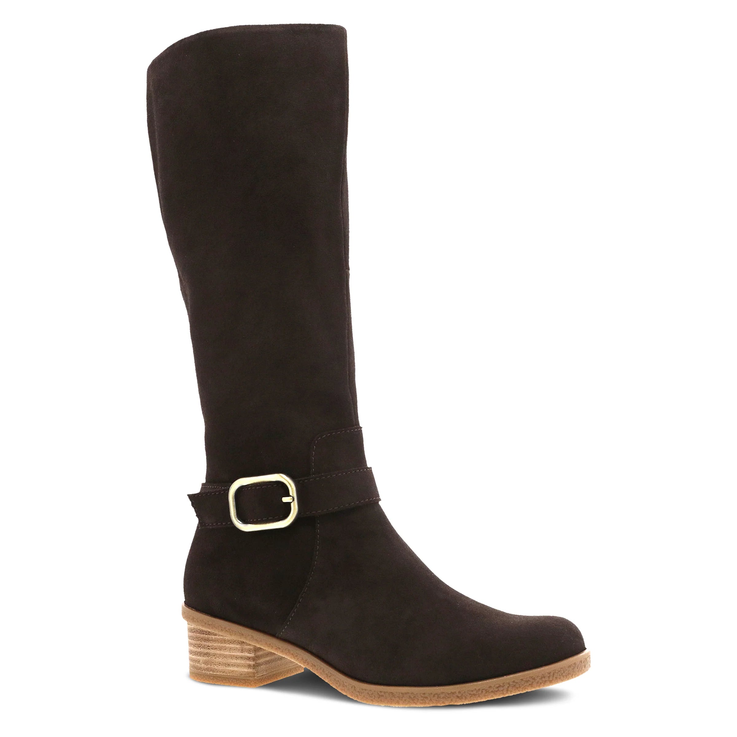 Dalinda Waterproof Suede Tall Boot in Chocolate