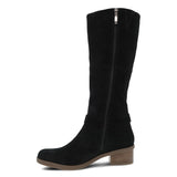 Dalinda Waterproof Suede Tall Boot in Black