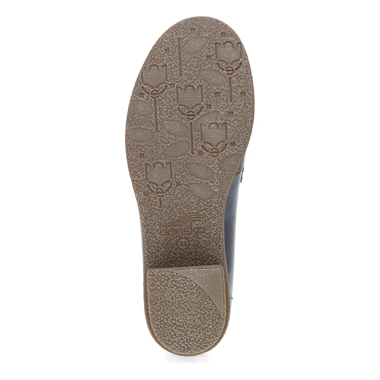 Danica Heeled Loafer in Navy/Woven