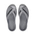 Waimea Leather closed Flip-Flop in Alloy/Black