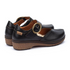 Granada WOW Women's Leather Shoes with hook-and-loop closure in Black