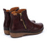 Granada Zipper Leather Boot in Caoba