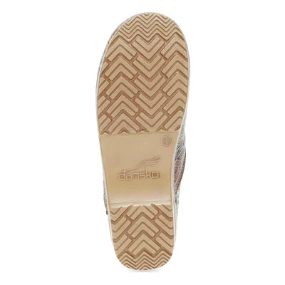 The Professional Clog in Multicolor Iridescent Tooled Leather
