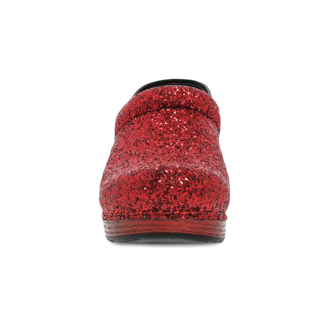 The Professional Clog in Red Glitter