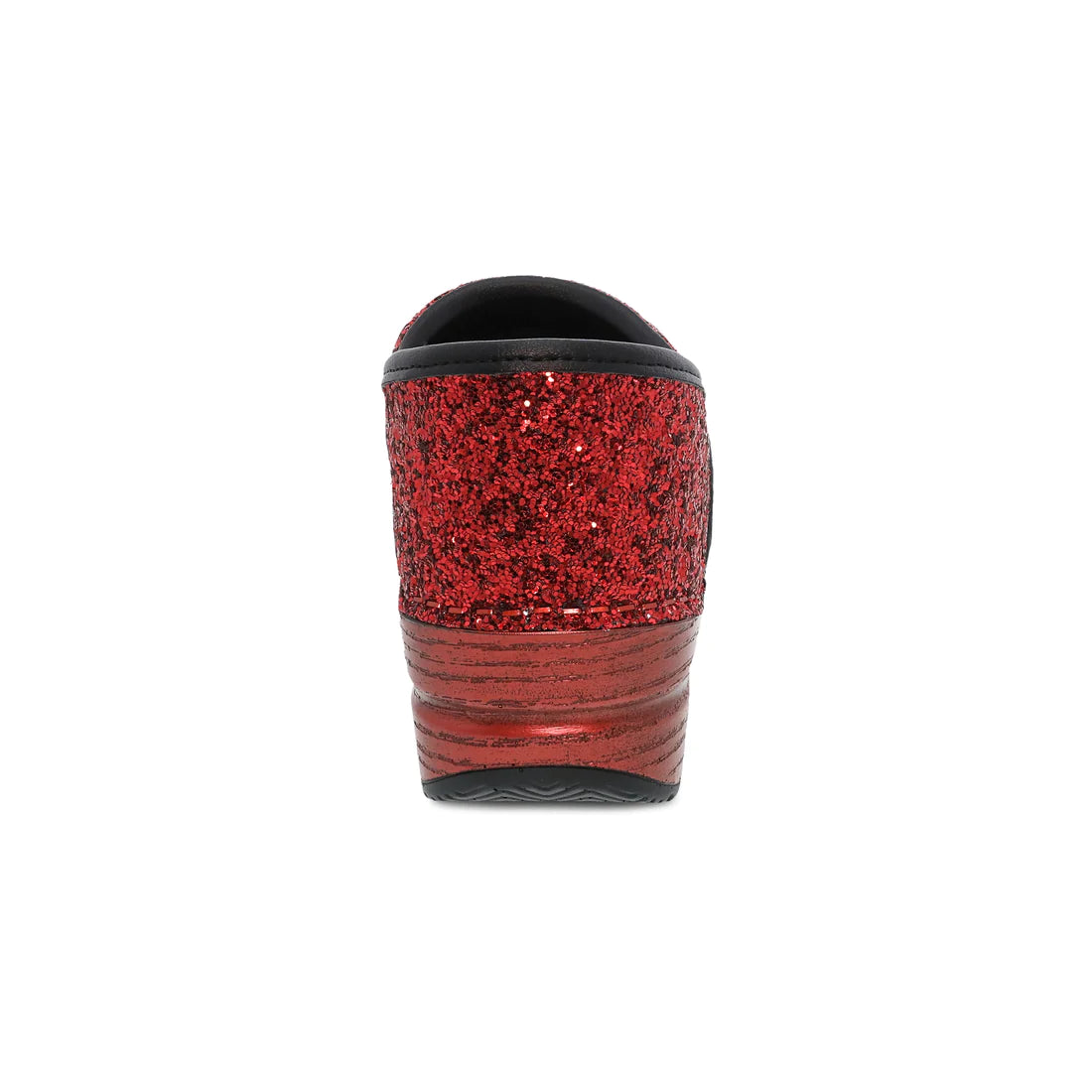 The Professional Clog in Red Glitter