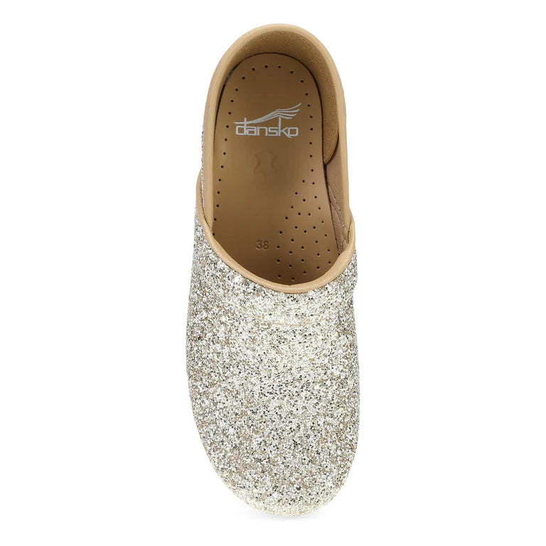 The Professional Clog in Champagne Glitter