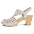 Teagan Peep-Toe Heel in White