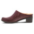 Carrie Burnished Backless Mule in Wine