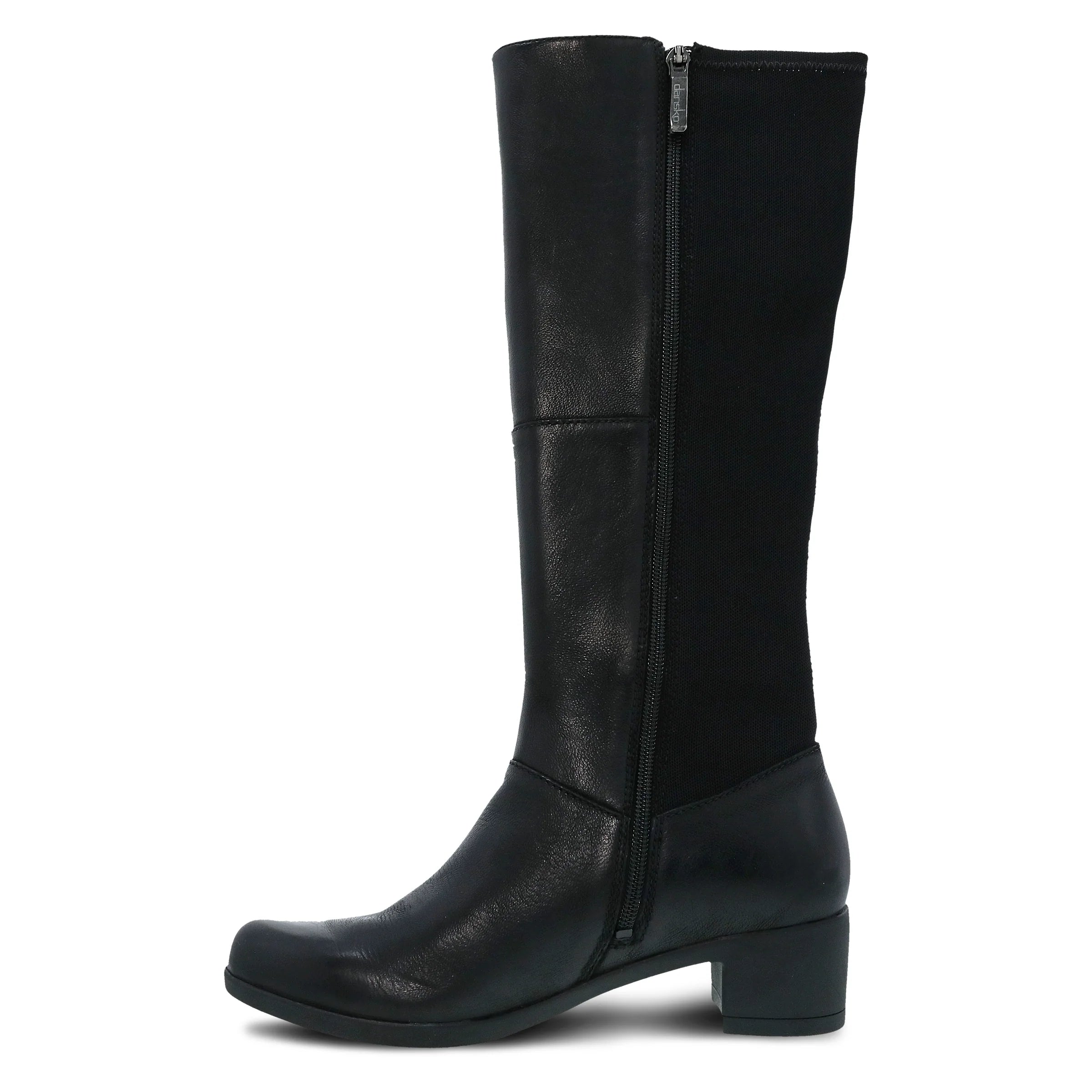 Celestine Burnished Nubuck Tall Boot in Black