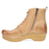 Sigourney Lace Up Classic Clog Boot in Honey